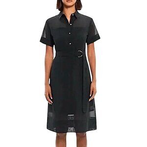 THEORY Layered Dress with Slip 2 Black